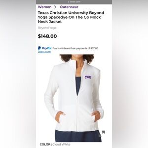 TCU Beyond Yoga Spacedye Full Zip Jacket Small
